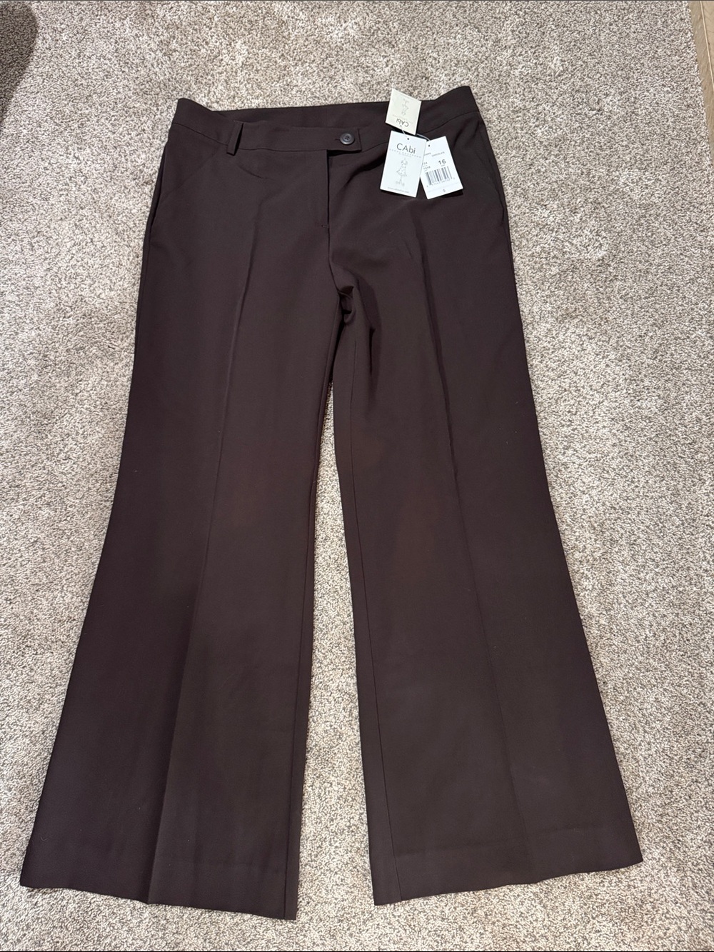 CAbi Woman’s Dark Brown Dress Pants - Flared Leg